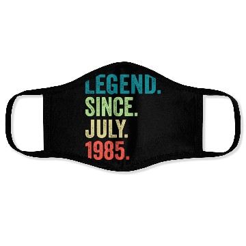 Discover 38 Legend Since July 1985 38Th Face Masks