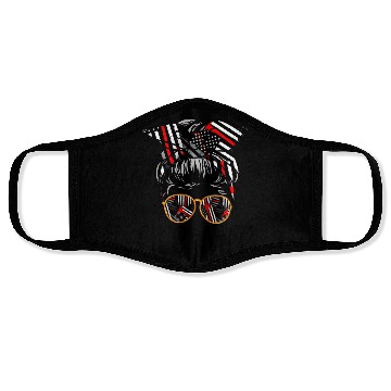 Discover Firefighter Fireman Glasses Bandana Flag Face Masks