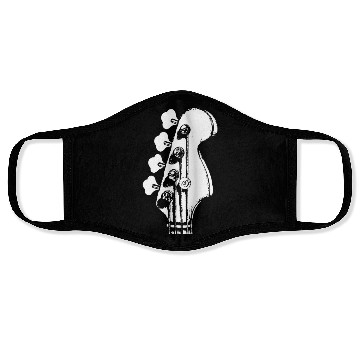 Discover Guitar Classic Rock & Roll Guitar Lover Guitar Face Masks