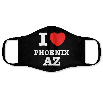 Discover I Heart Phoenix Arizonna Love Face Masks