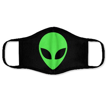 Discover Green Alien Head 90S Style Face Masks