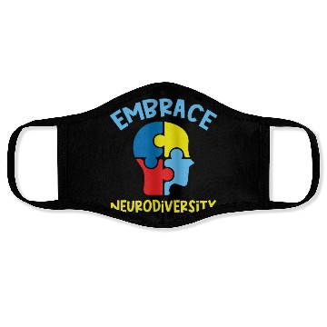 Discover Embrace neurodiversity Face Masks