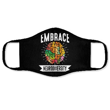 Discover Embrace neurodiversity Face Masks