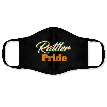 Discover Orange And Green Rattler Pride Face Masks