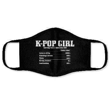 Discover K-Pop Nutrition Facts K-Drama Korean Music Face Masks