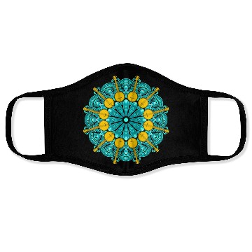 Discover Banjo Mandala Bluegrass Mindfulness & Nature Face Masks