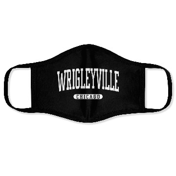Discover Wrigleyville Chicago Face Masks