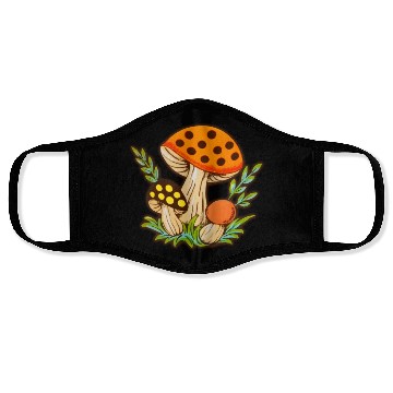 Discover Merry Mushrooms 70S Kitchen Face Masks