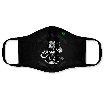 Discover Crying Onion Wallet Humor Face Masks