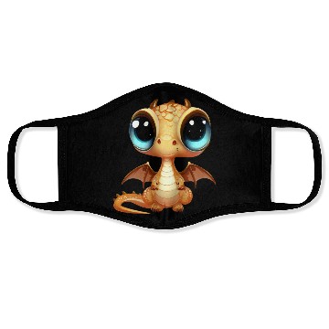 Discover Cute Baby Dragon Puppy Face Masks