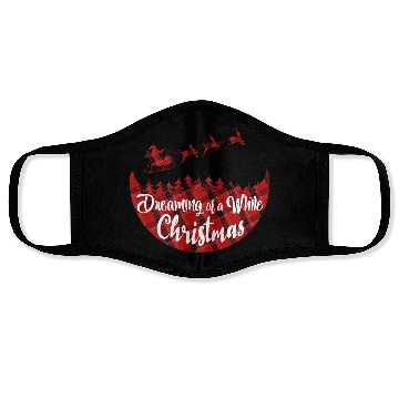 Discover Dreaming of a White Christmas Face Masks