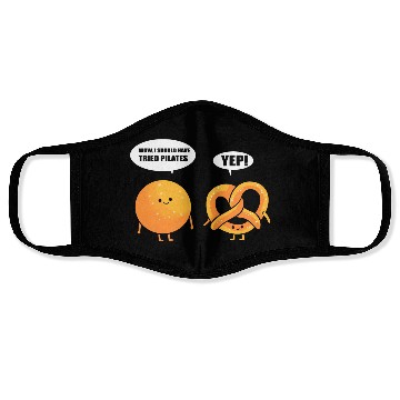 Discover Funny Pilates Gym Coach Face Masks