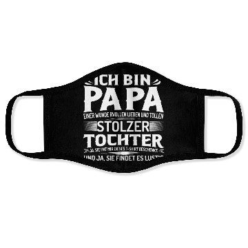 Discover ICH BIN STOLZER PAPA EINER WUNDERVOLLEN LIEBEN UND Face Masks