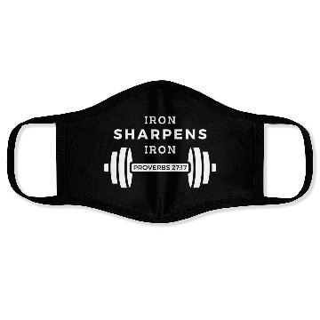 Discover Iron Sharpens Iron (Proverbs 27:17) Face Masks