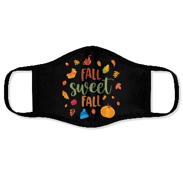 Discover Fall Sweet Fall Hello Fall Happy Fall Wo Autumn Face Masks