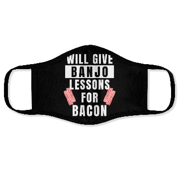 Discover Banjo Player Lessons For Bacon Music Instrument Face Masks