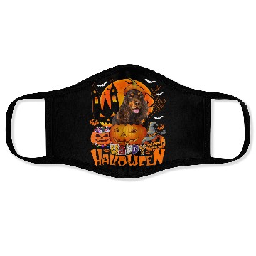 Discover Halloween English Cocker Spaniel In Candy Face Masks