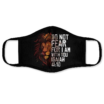 Discover Christian Religious Bible Scriptures Sayings Lion Face Masks