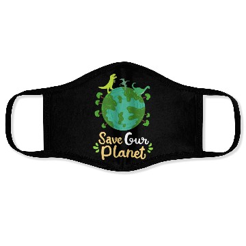 Discover Earth Day Planet Save Our Planet Environmentalist Face Masks