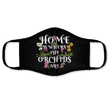 Discover Orchid Flower Lover Women Florist Plants Lover Face Masks