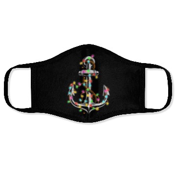 Discover Boating Christmas Lights Anchor Santa Sailing Face Masks
