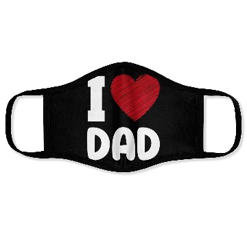 Discover I Love Dad Face Masks