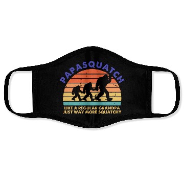 Discover Papasquatch Like A Regular Grandpa Bigfoot Face Masks