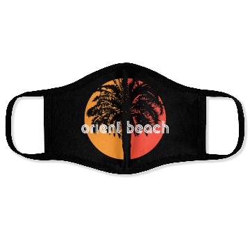 Discover Orient Beach Saint Martin Artistic Vacation Face Masks