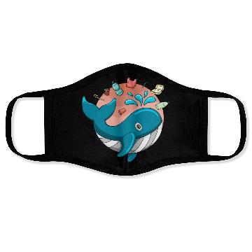 Discover Earth Day Plastic Blows Whale Lover Plastic Free Face Masks