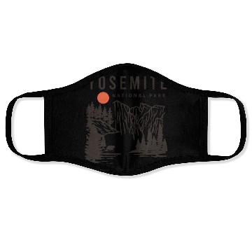 Discover Yosemite National Park Face Masks