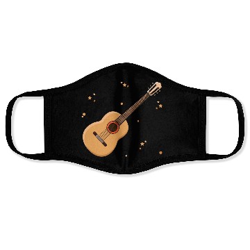 Discover Cute Guitar Player Gift Kids Print Face Masks
