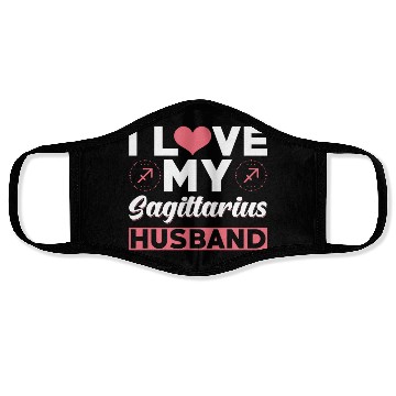 Discover I love my Sagittarius Husband Face Masks