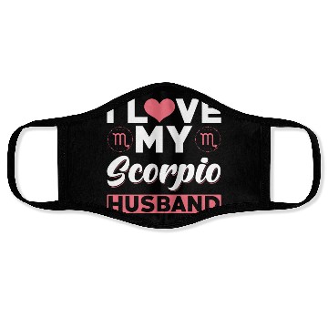 Discover I love my Scorpio Husband Face Masks