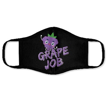 Discover Grape Job Face Masks