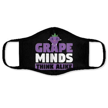 Discover Grape Minds Think Alike Face Masks