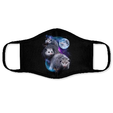 Discover 3 Moon Opossum Marsupial Rodent Opossum Novelty Face Masks