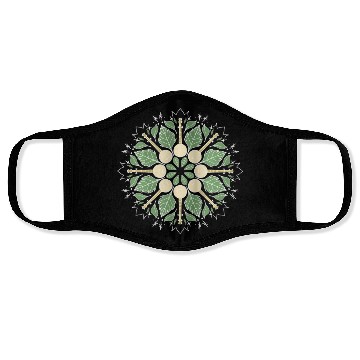 Discover Banjo Mandala Bluegrass Mindfulness & Nature Face Masks