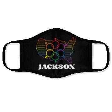 Discover Jackson Pride Month Pride Flag LGBT Community LGBT Face Masks