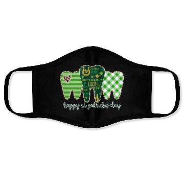 Discover 3 Three Teeth St Patrick Day Leopard Buffalo Face Masks