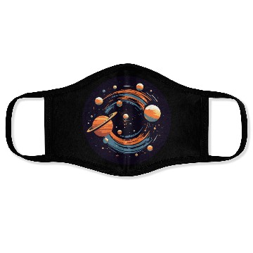 Discover Universe Solar System Planets Face Masks