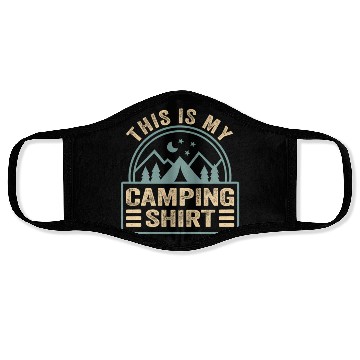 Discover This Is My Camping Camp Camper Camping Face Masks