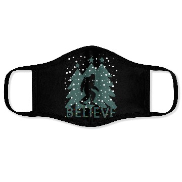 Discover Believe In Bigfoot Lights Sasquatch Face Masks