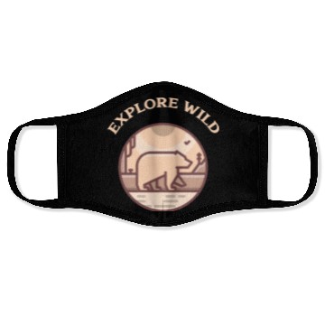 Discover Explore Wild Camping Face Masks
