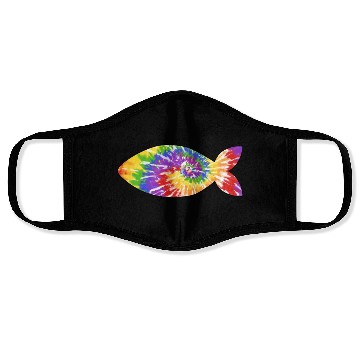 Discover Fish tie dye Face Masks