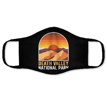 Discover Death Valley National Park Retro Style Face Masks