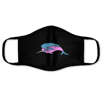 Discover Seapoodle Narwhal Face Masks