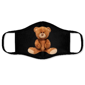 Discover Real Teddy Bear Illustration Face Masks
