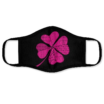 Discover K St Patrick'S Day Four-Leaf C Face Masks