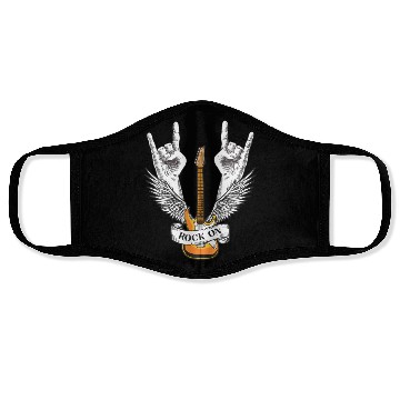 Discover Rock And Roll - Electronic Rock Guitar Face Masks