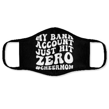 Discover My Bank Acco Just Hit Zero Cheer Mom Groovy Face Masks